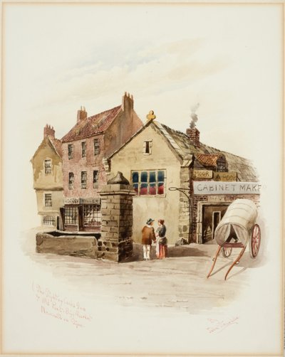 The Fighting Cocks Inn und Old Pant, Bigg Market, Newcastle upon Tyne von John Teasdale